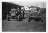 A Fordson Major and a Dexter tractor in Manor Farm yard, late 1950s.