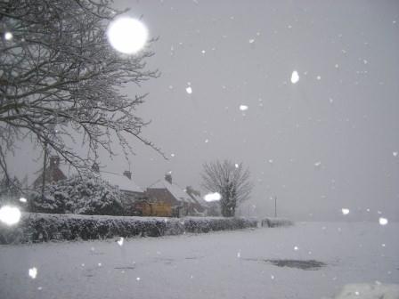 Wansford snow scene